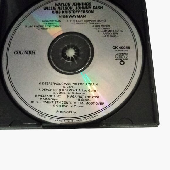 Highwayman CD Waylon Jennings Willie Nelson Johnny Cash Kris Kristofferson 1985 - Picture 5 of 5